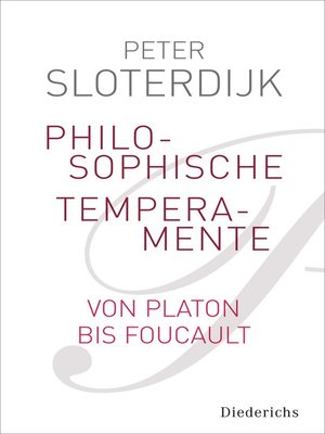 cover image of Philosophische Temperamente